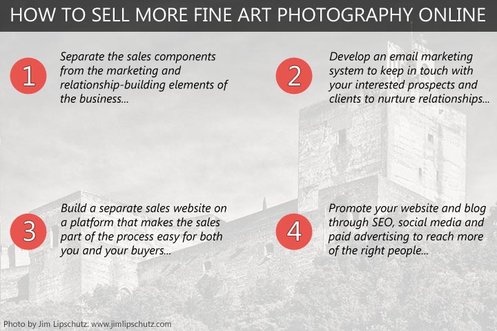 How to sell more fine art photography online - 4 simple steps to more success.